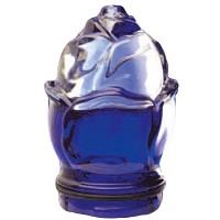 Blue crystal small bud 8cm - 3in Decorative flameshade for lamps
