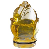 Yellow crystal small bud 8cm - 3in Decorative flameshade for lamps