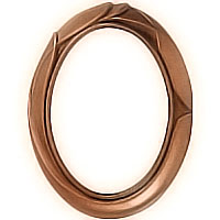 Oval photo frame 9x12cm- 3,5x4,7in In bronze, wall attached 1120
