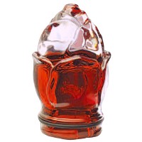 Red crystal small bud 8cm - 3in Decorative flameshade for lamps