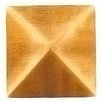 Stud 4x4cm - 1,5x1,5in In bronze, with threaded pin steel 1351