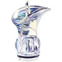 Iridescent crystal calla 10,5cm - 4in Decorative flameshade for lamps