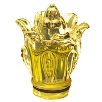 Yellow crystal Bluebell 9cm - 3,5in Decorative flameshade for lamps