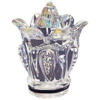 Campanilla de crystal iridiscente 9cm Decoración para lámparas funerarias