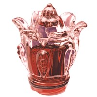 Red crystal Bluebell 9cm - 3,5in Decorative flameshade for lamps