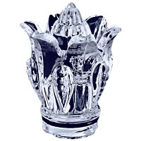 Campanilla de crystal 9cm Decoración para lámparas funerarias