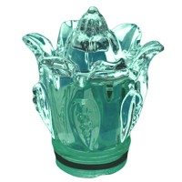 Green crystal Bluebell 9cm - 3,5in Decorative flameshade for lamps
