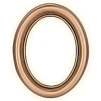 Oval photo frame 11x15cm- 4,3x6in In bronze with gold thread, wall attached 1227/D