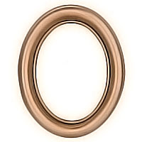 Oval photo frame 9x12cm - 3,5x4,75in In bronze with gold thread, wall attached 1226/D