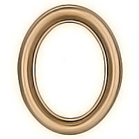 Oval photo frame 9x12cm - 3,5x4,75in In bronze, wall attached 1226