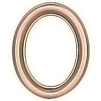 Oval photo frame 11x15cm - 4x6in In bronze with gold thread, wall attached 1227