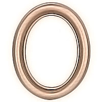 Oval photo frame 9x12cm - 3,5x4,7in In bronze, wall attached 1226