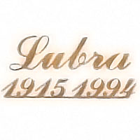 Letters and numbers Italics Largo, in various sizes Single fret-worked bronze plaque