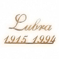 Letters and numbers Italics Stretto, in various sizes Single fret-worked bronze plaque
