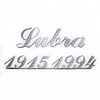Letters and numbers Italics Largo, in various sizes Single fret-worked steel plaque