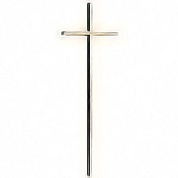Crucifix 6x15cm - 2,3x5,9in In bronze, wall attached 3512