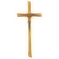 Crucifix with Jesus 20x46cm - 7,8x18,1in In bronze, wall attached 331926/C