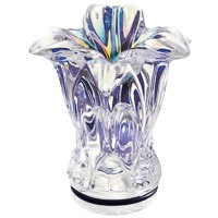 Lis de cristal irisé 10,5cm Décoration de lampes funéraires