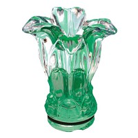 Green crystal lily 10,5cm - 4in Decorative flameshade for lamps