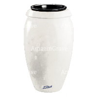 Vaso portafiori Amphòra 20cm In marmo Sivec, interno in plastica