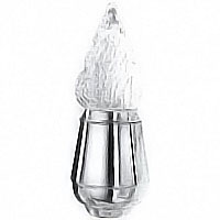 Grave light Clear 18cm - 7in In stainless steel, ground or wall mount