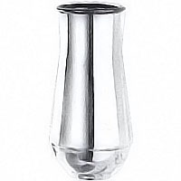 Flower vase Clear, various sizes In stainless steel, ground or wall mount