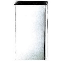 Flower vase Geometrico 20x10cm-7,8x3,9in In stainless steel, ground or wall mount