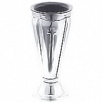 Flower vase Mistica 12x6cm-4,7x2,3in In stainless steel, ground or wall mount