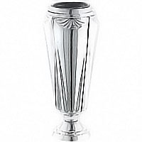 Flower vase Sole 31x14cm-12x5,5in In stainless steel, ground or wall mount