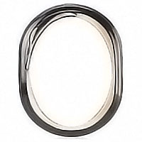 Oval photo frame 9x12cm - 3,5x4,7in In bronze, wall attached 1186