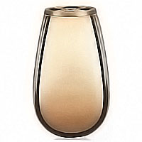Flowers vase 20cm-8in In bronze, with plastic inner, ground attached 2327/P