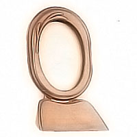 Oval photo frame 13x18cm- 5,1x7,1in In bronze, ground attached 1194