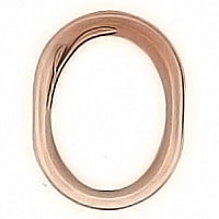 Oval photo frame 18x24cm - 7,1x9,4in In bronze, wall attached