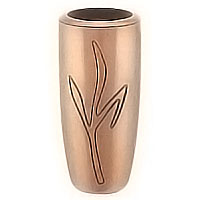 Flowers vase 20cm - 8in In bronze, with copper inner, ground attached 2202/R