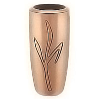 Flowers vase 20cm - 8in In bronze, with plastic inner, ground attached 2202/P