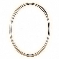 Oval photo frame 7x9cm - 2,7x3,5in In bronze, wall attached 1261