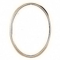 Oval photo frame 13x18cm - 5x7in In bronze, wall attached 214940