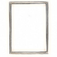 Rectangular photo frame 10x15cm - 4x6in In bronze, wall attached 1263