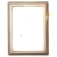 Rectangular photo frame 11x15cm - 4,3x5,9in In bronze, wall attached 1243