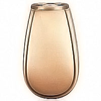 Flowers vase 20cm-8in In bronze, with copper inner, wall attached 2209/R