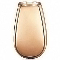 Flowers vase 20cm-8in In bronze, with plastic inner, ground attached 2211/P