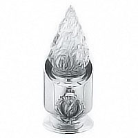 Grave light Rosa 19,5x7,5cm - 7,6x2,9in In stainless steel, ground or wall mount