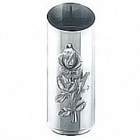 Flower vase Rosa 20x8,5cm-7,8x3,3in In stainless steel, ground or wall mount
