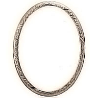 Oval photo frame 9x12cm - 3,5x4,7in In bronze, wall attached 1257