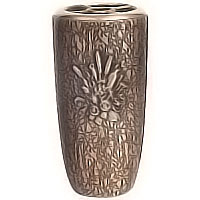 Flowers vase 20cm - 8in In bronze, with plastic inner, wall attached 2581/P