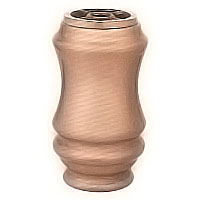 Flowers vase 19cm - 7in In bronze, with copper inner, ground attached 2544/R