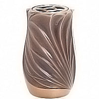 Flowers vase 20cm - 8in In enamelled bronze, with copper inner, wall attached 2632/R