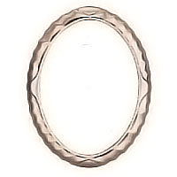 Oval photo frame 11x15cm - 4,3x5,9in In bronze, wall attached 1221