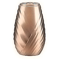 Flowers vase 20cm - 8in In bronze, with plastic inner, wall attached 2538/P