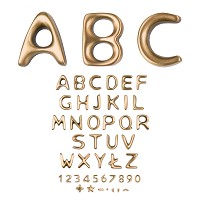 Lettere e numeri Passion, in varie misure Caratteri singoli in bronzo